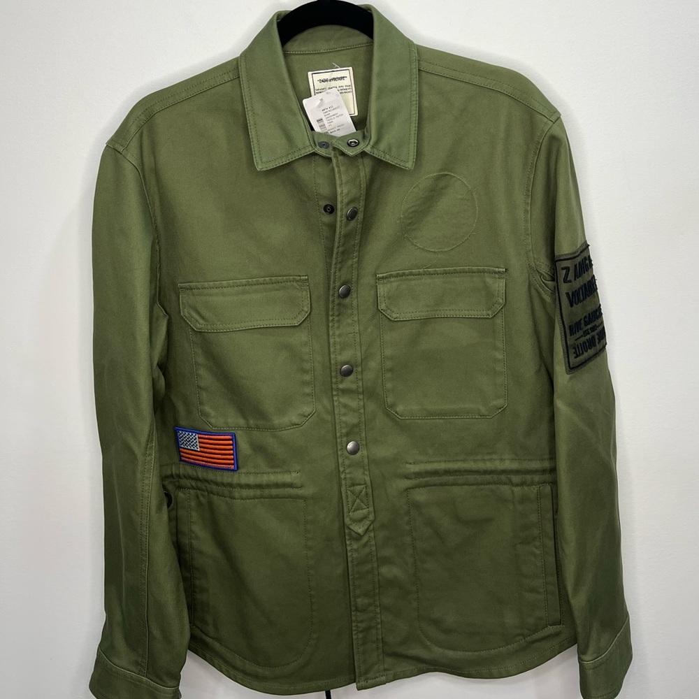 Zadig & Voltaire Rive Gauche Green Army Jacket Men’s XS